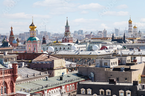 historical center of Moscow city with Kremlin © vvoe
