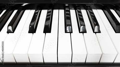 front view keyboard of digital piano photo