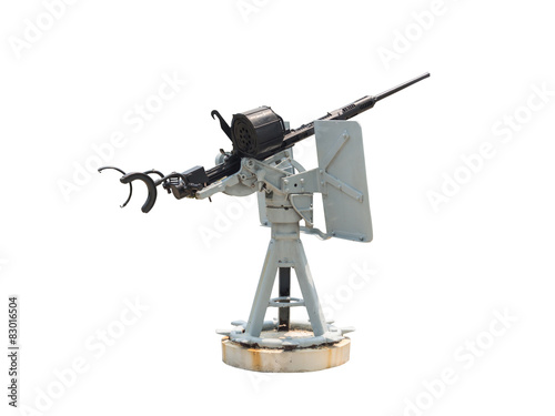 Naval gun isolated