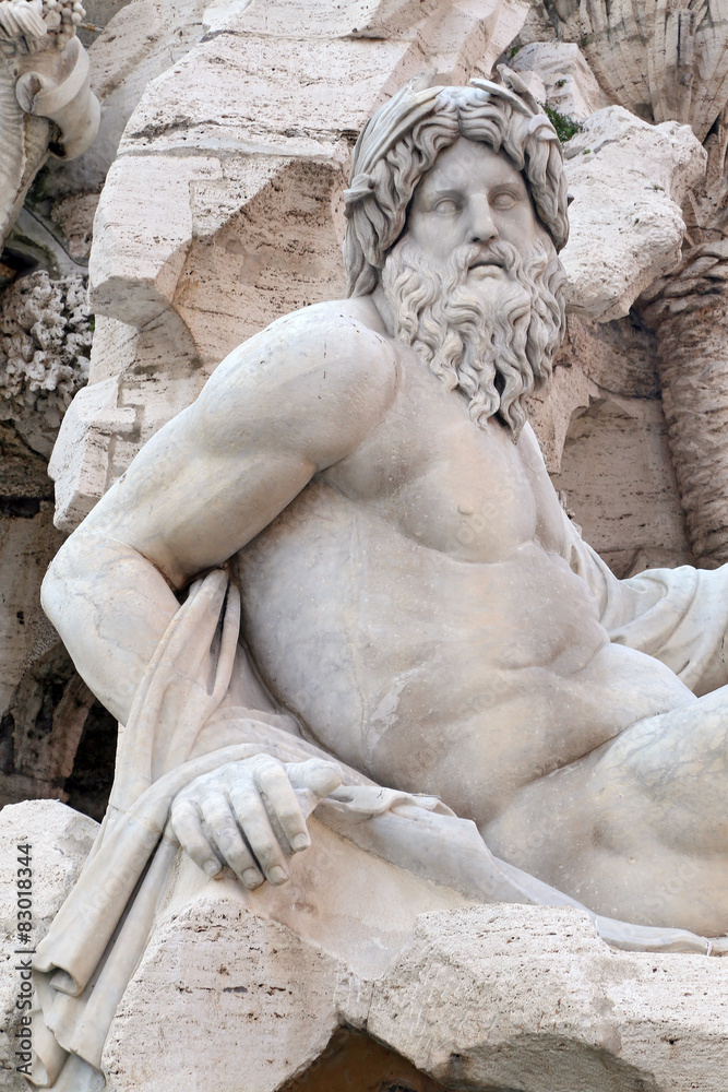 The Fountain of Neptune in Rome The Fountain of Neptune in Rome