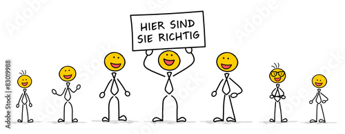 Strichmännchen - hier richtig
