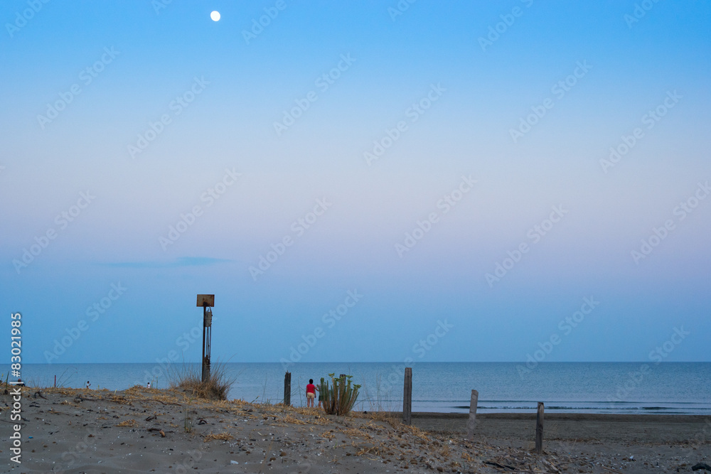 End of day  from beach.Greece, Zakynthos