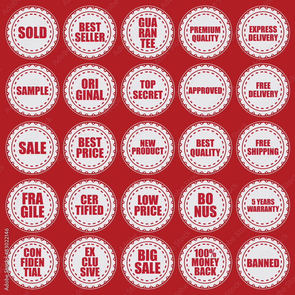 Obraz premium stamps vector design element