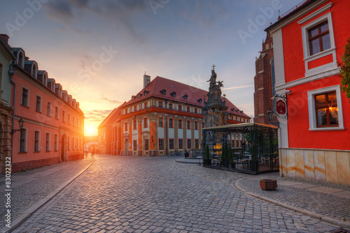 Obraz na płótnie Wrocław zabytkowy Ostrów Tumski