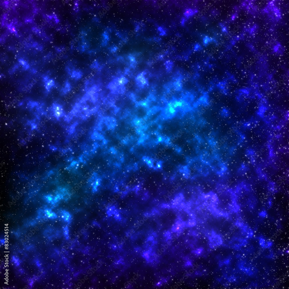 deep space with nebula and stars