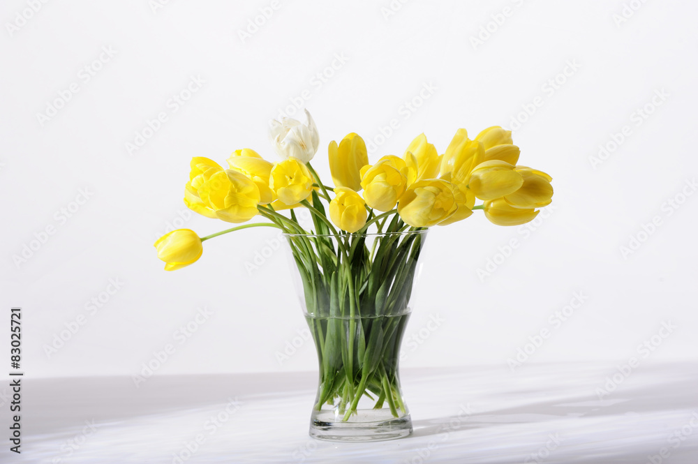 beauty, bouqet, tulips, easter, flowers, petals, yellow,