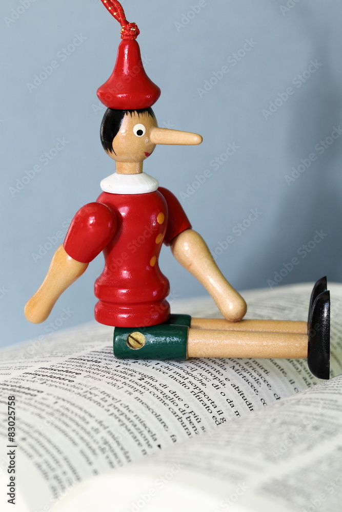 Pinocchio burattino di legno Stock Photo