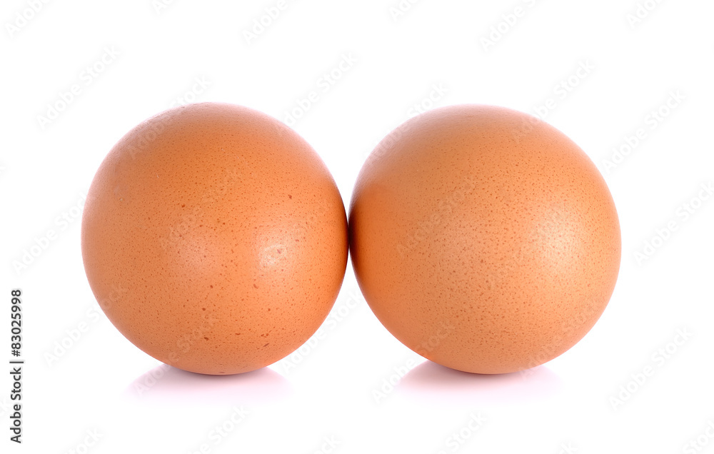 Chicken egg isolated on a white background Chicken egg isolated on a white background