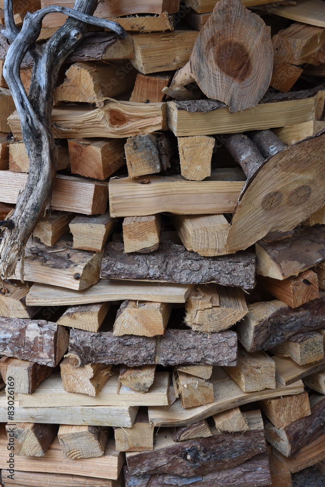 catasta legna giardino legno taglialegna 