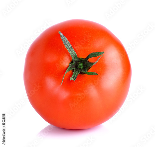 Red Tomato isolated on the white background