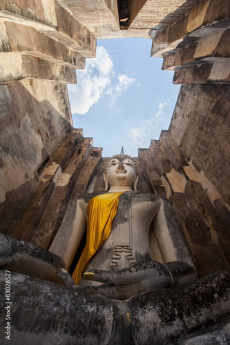 Tableau sur toile the big Buddha, in Sri Chum temple