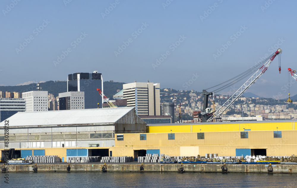 Fototapeta premium genova a very beautiful town in italy