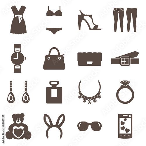 fashion women's accessories icon