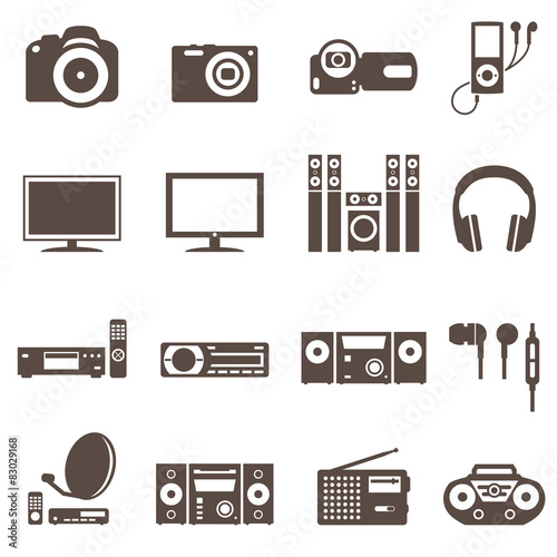 audio video tv equipment icon