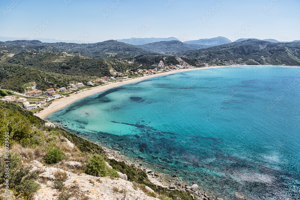 Agios Georgios beach, island Corfu, Greece