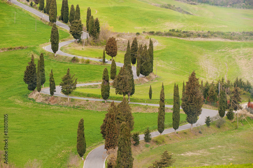 Tuscan way home in the shape of S