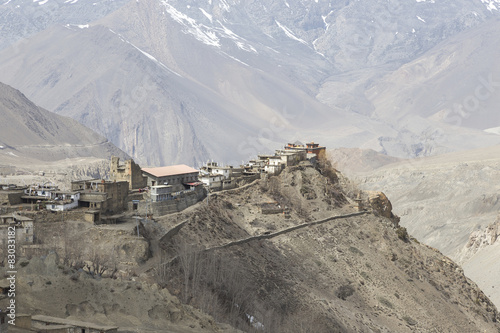 Gompa or Monastry in Jharkot, Mustang district, Nepal