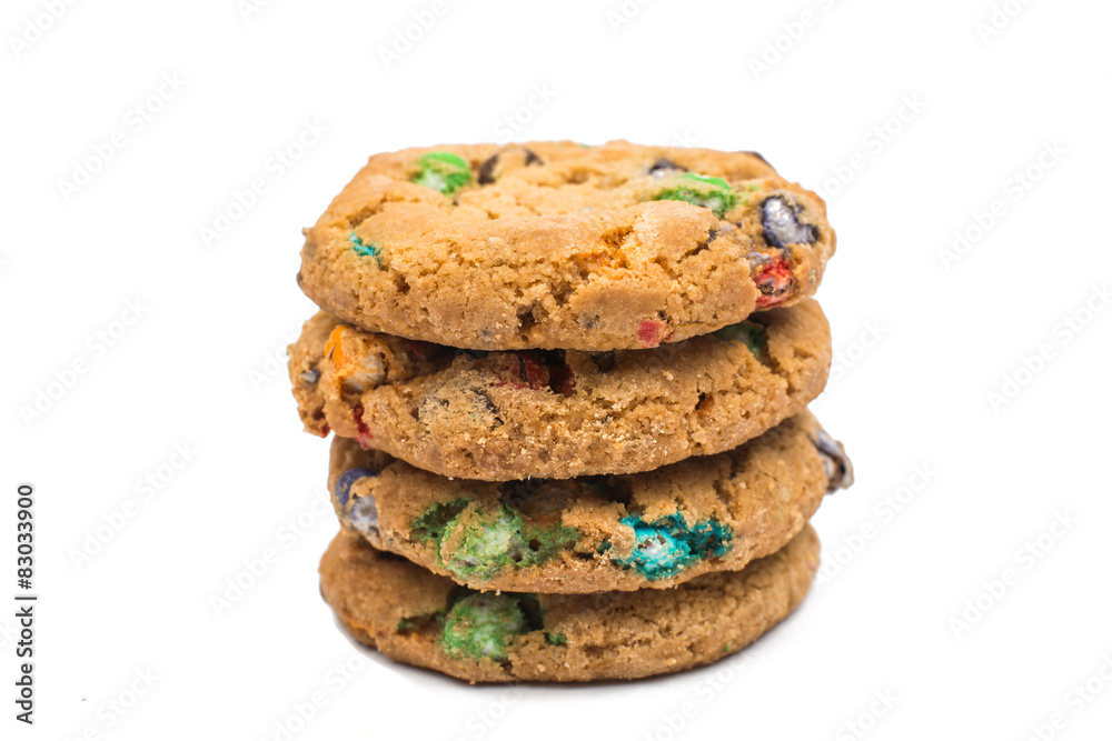 cookies with chocolate colored drops cookies with chocolate colored drops