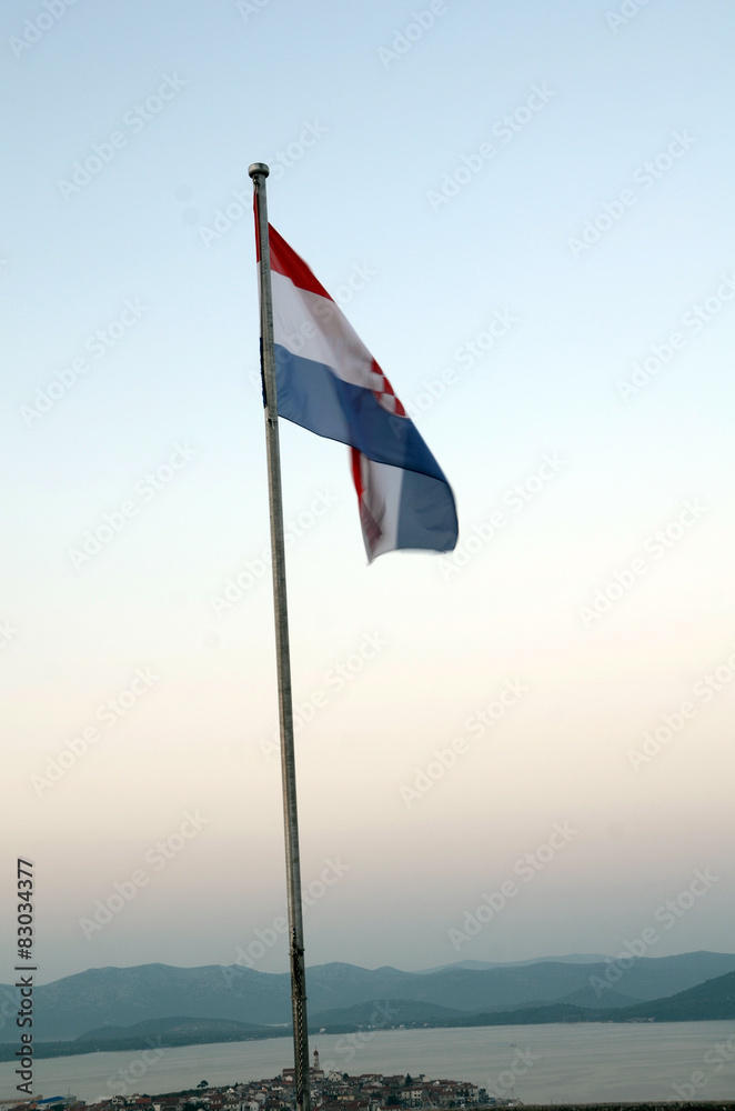 Fototapeta premium Kroatische Flagge