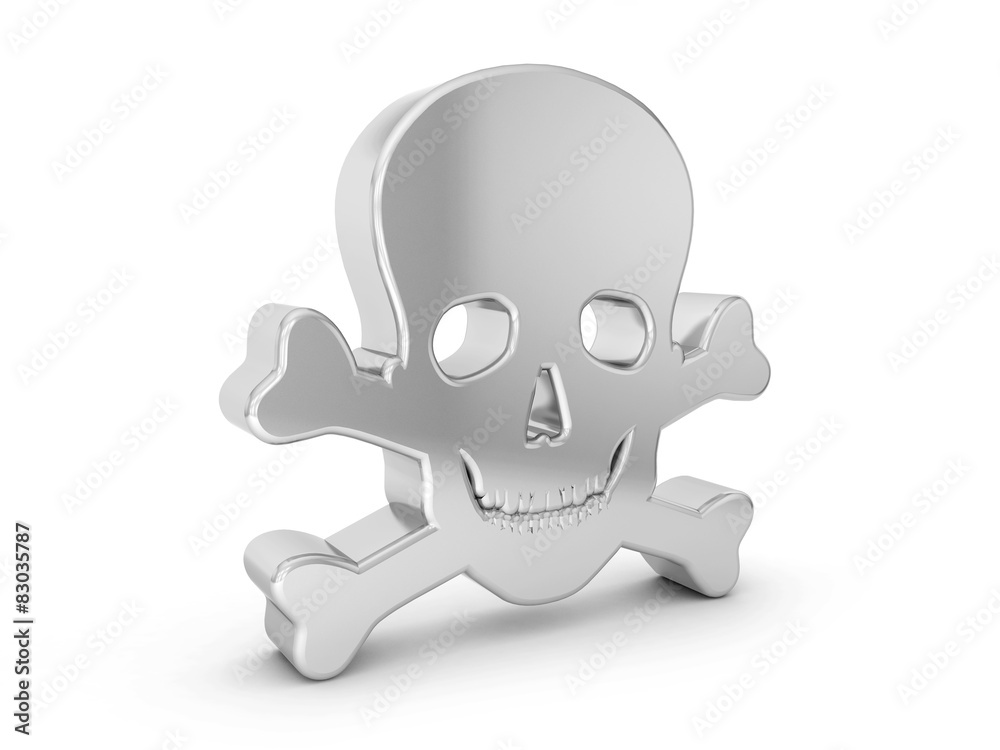 silver skull symbol silver skull symbol