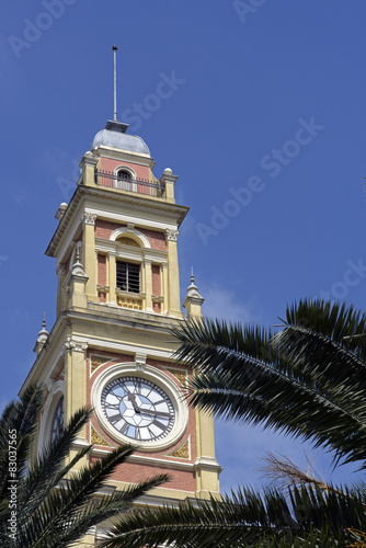 detail of tower of luz station in sao paulo, brazil. Inspired in photo