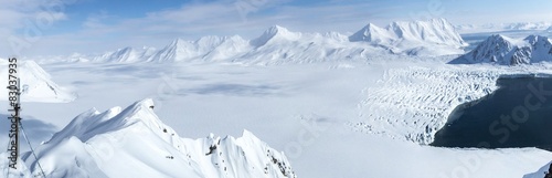 Arctic winter in south Spitsbergen