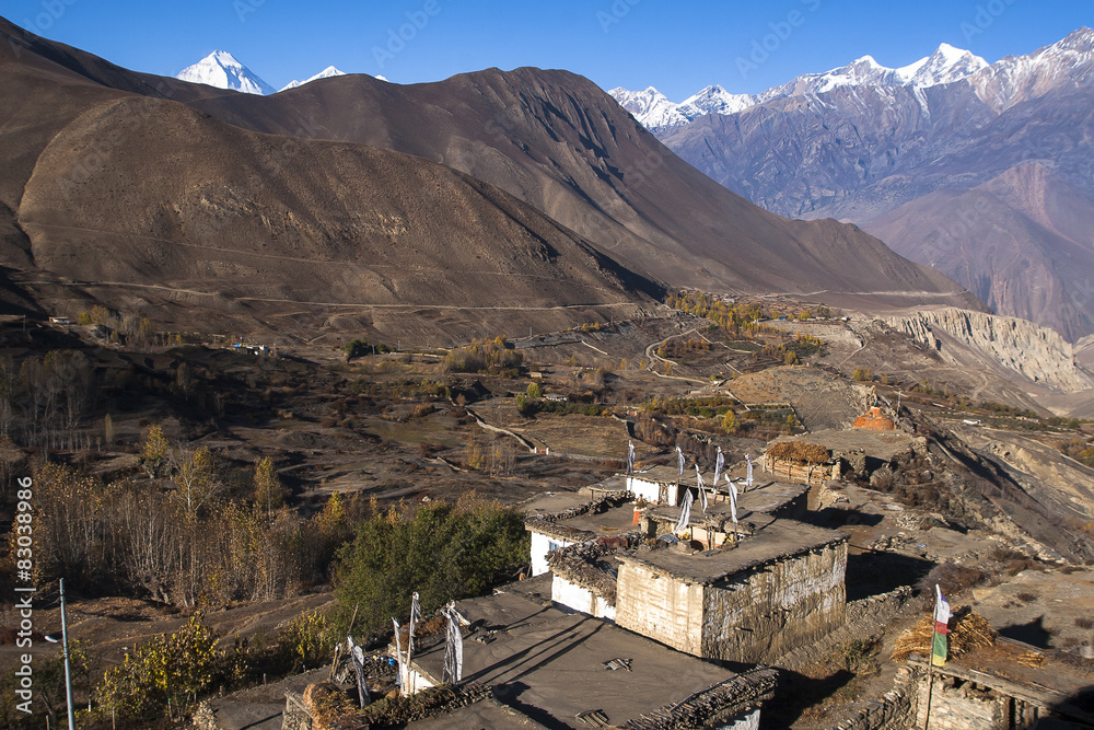 view of the village Jharkot