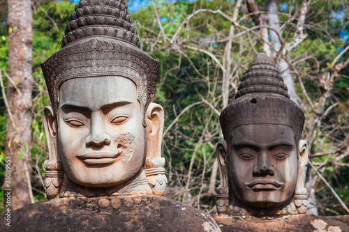 Face. Angkor Wat/ Angkor Thom. Cambodia