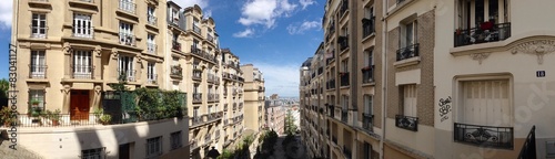 Panorama of famous Mont Matre quarter in Paris, France © iconimage