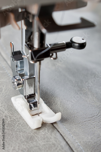 sewing machine foot and item of clothing