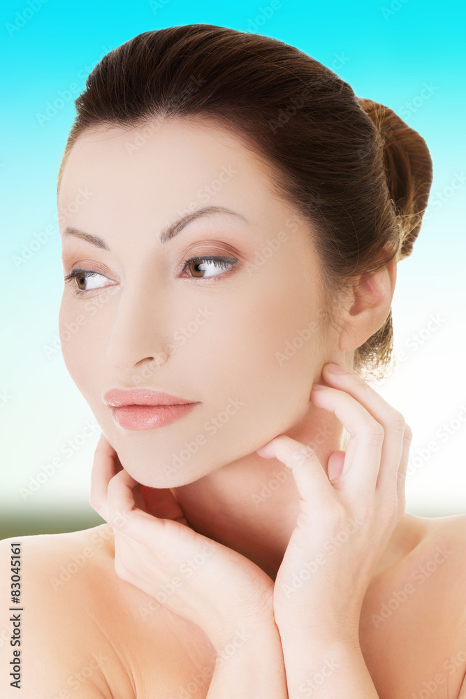 Beauty woman with fresh skin. Beauty woman with fresh skin.