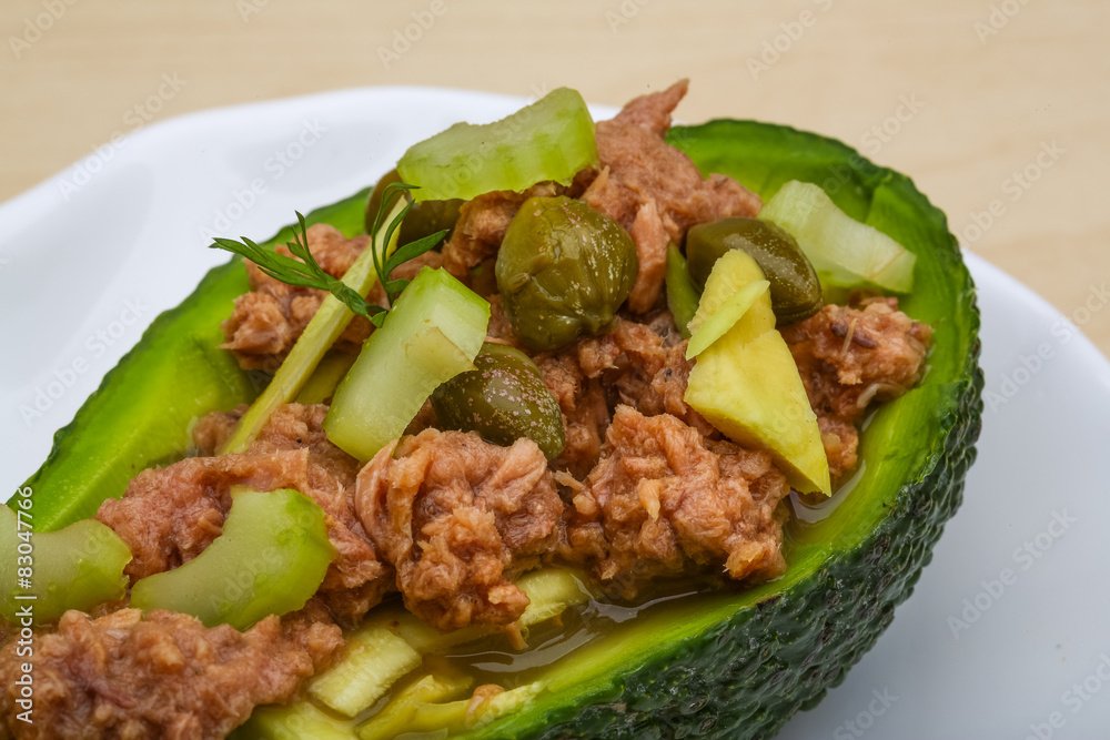 Tuna and avocado