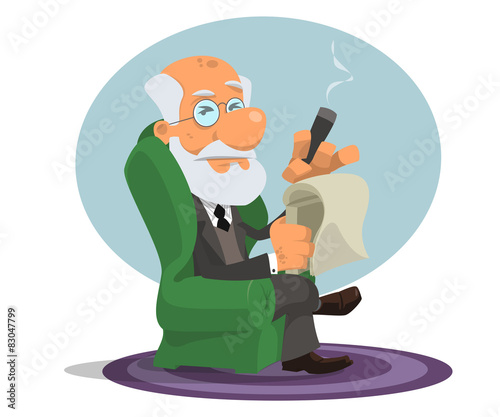 Caricature of Sigmund Freud