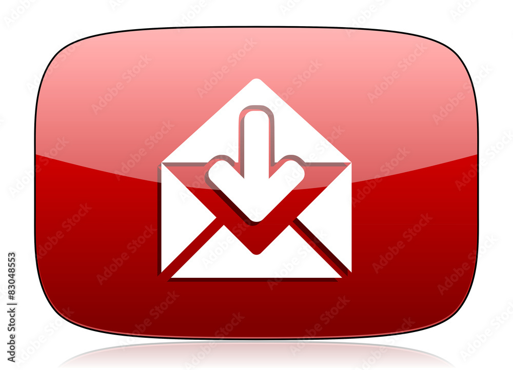 email red glossy web icon email red glossy web icon