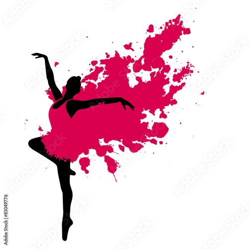Canvas Print Ballet dancer in motion