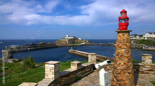 View of seaport of Tapia de Casariego in Asturias, Spain photo