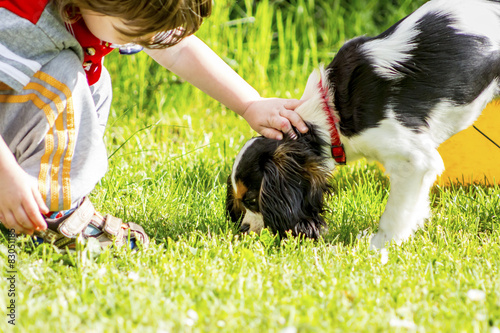 Fotografie Kind mit Hund