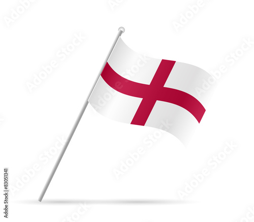 England Flag Illustration
