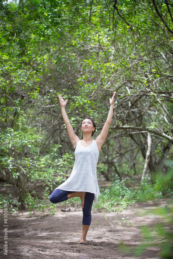 Yoga in the woods Yoga in the woods