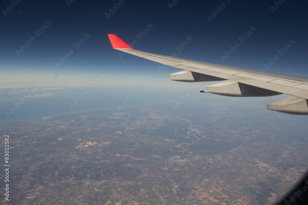 Fototapeta premium avión ala azul
