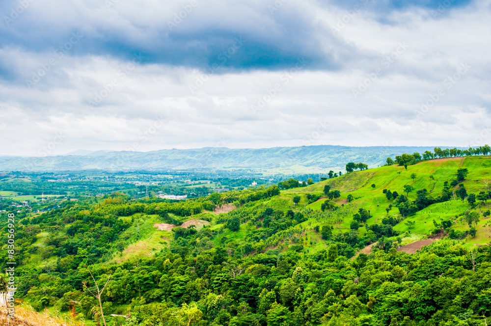 Obraz premium Green mountain in thailand.