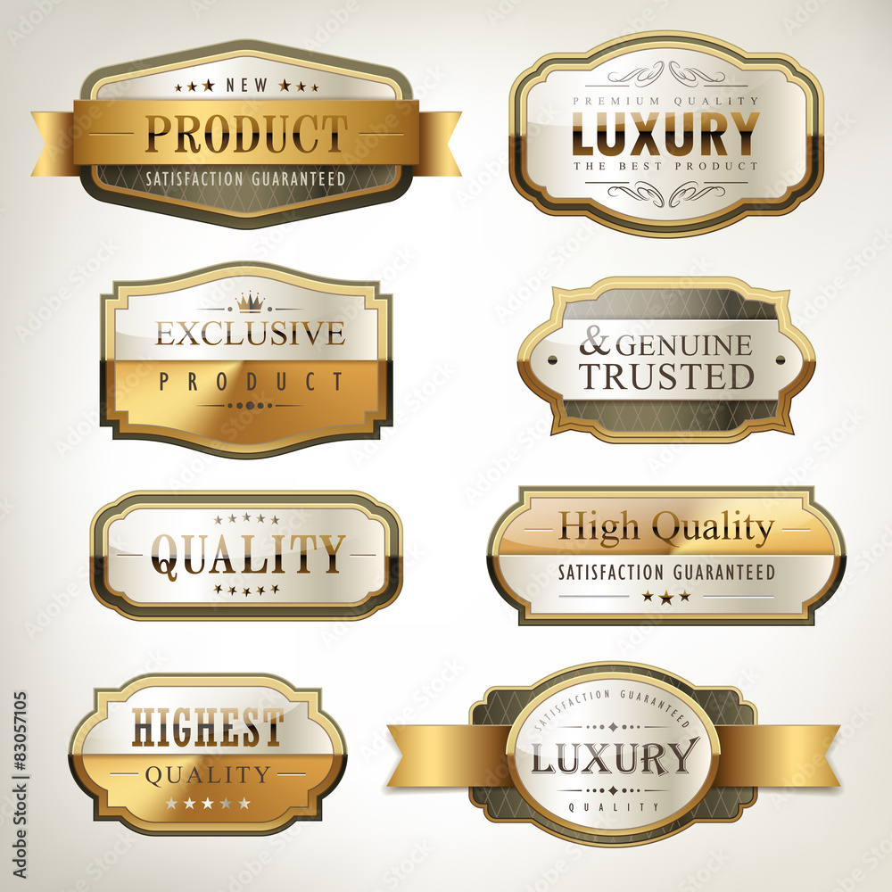 luxury premium quality golden plates collection