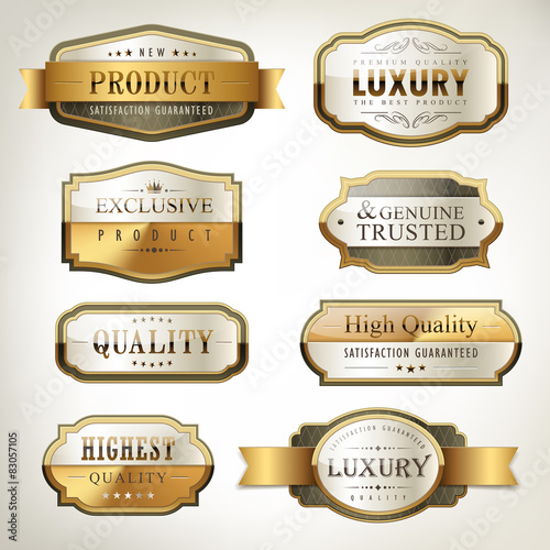 luxury premium quality golden plates collection