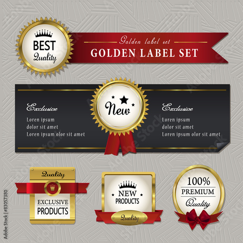 gorgeous premium quality golden labels collection