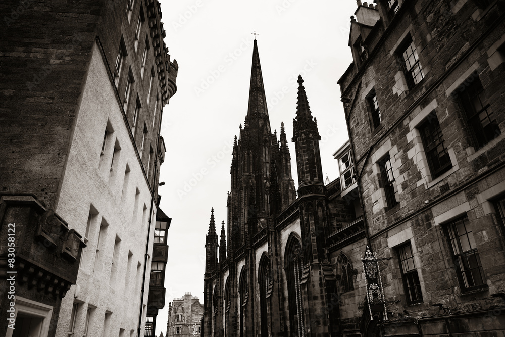 Fototapeta premium Edinburgh city street