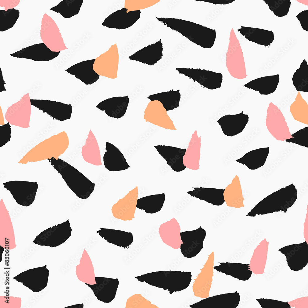 Hand Drawn Brush Strokes Seamless Pattern Hand Drawn Brush Strokes Seamless Pattern