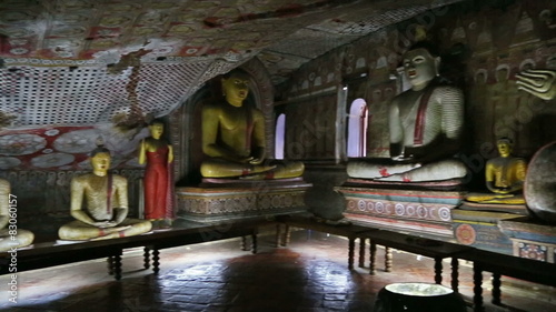 Buddha statues in Dambulla Cave Temple, Sril Lanka
 photo