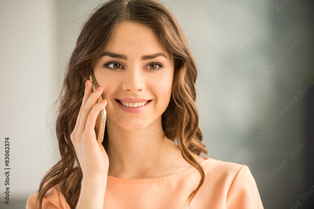 Girl with phone Girl with phone