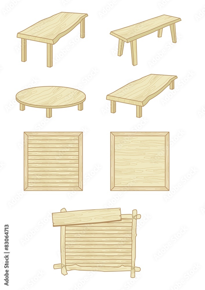 木製品イラスト 木製品イラスト