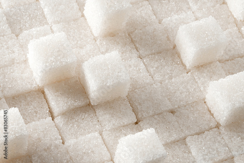 Refined sugar cubes.